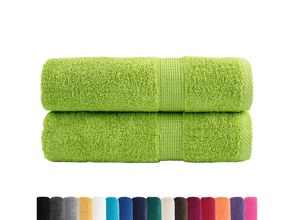 Serviettes de bain de qualité supérieure 2 pcs 100% coton FR537503