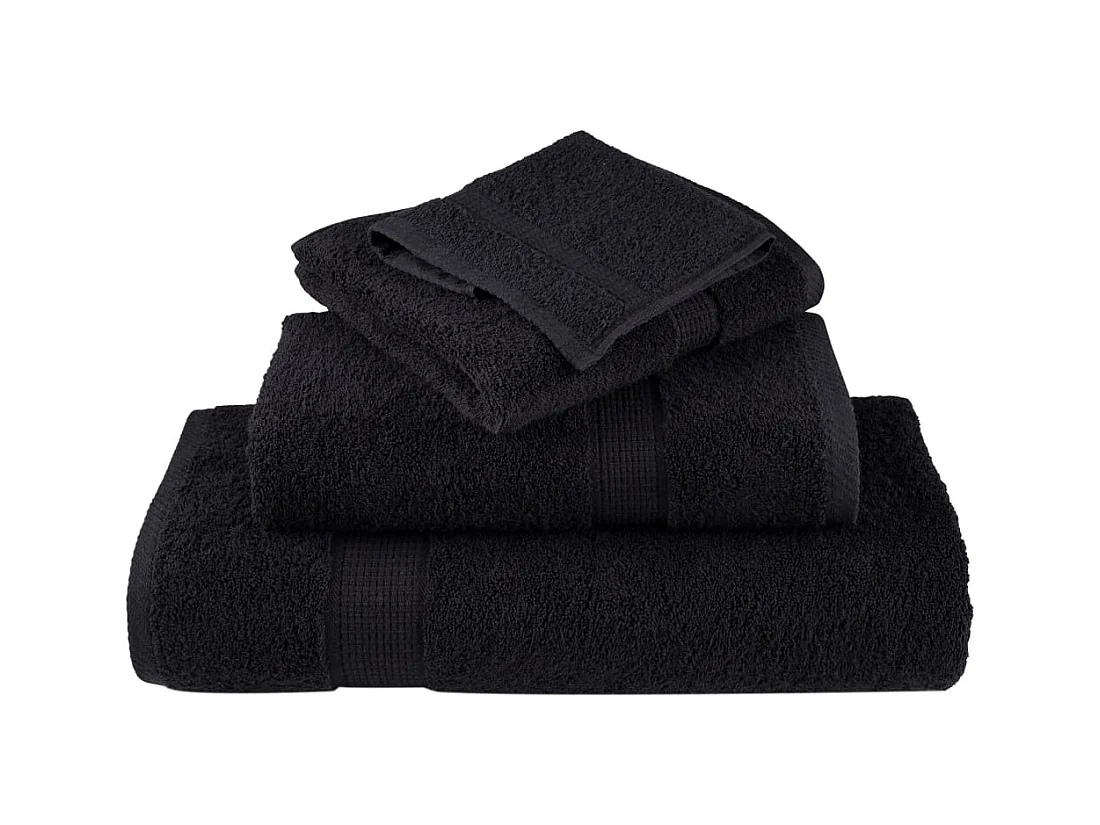 Serviettes de bain de qualité supérieure 10 pcs 100% coton FR217603