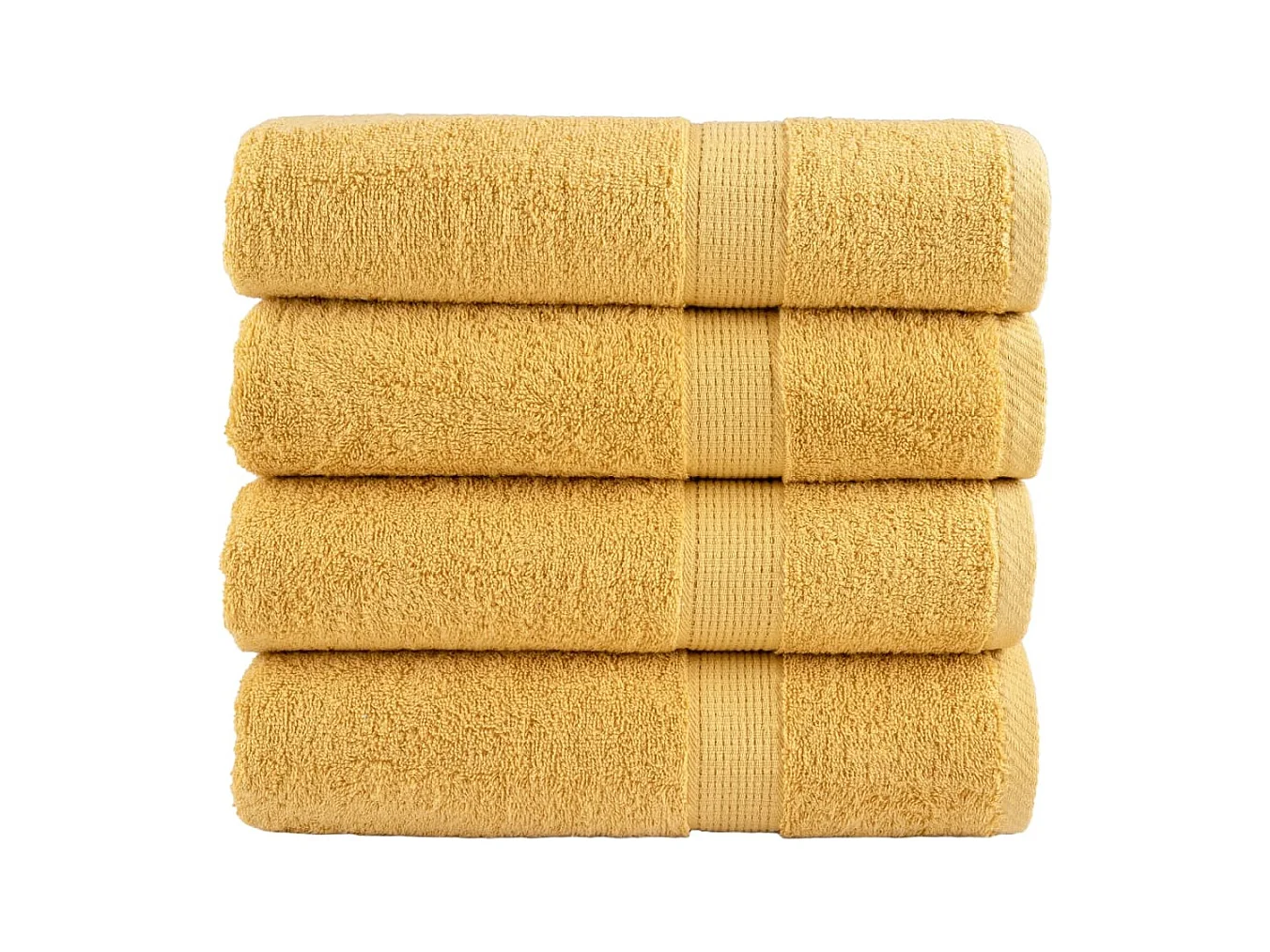 Toalhas de banho premium SOLUND 4pcs 100x150cm 600gsm dourado PT410413