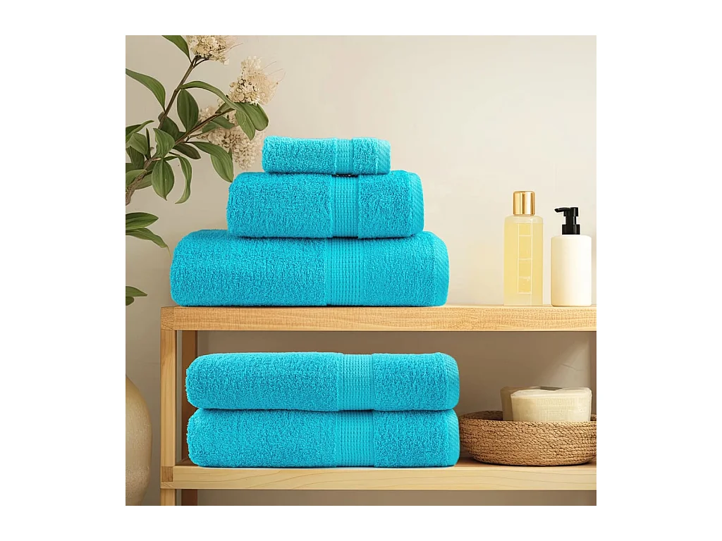 Serviettes de bain de qualité supérieure 10 pcs 100% coton FR667821