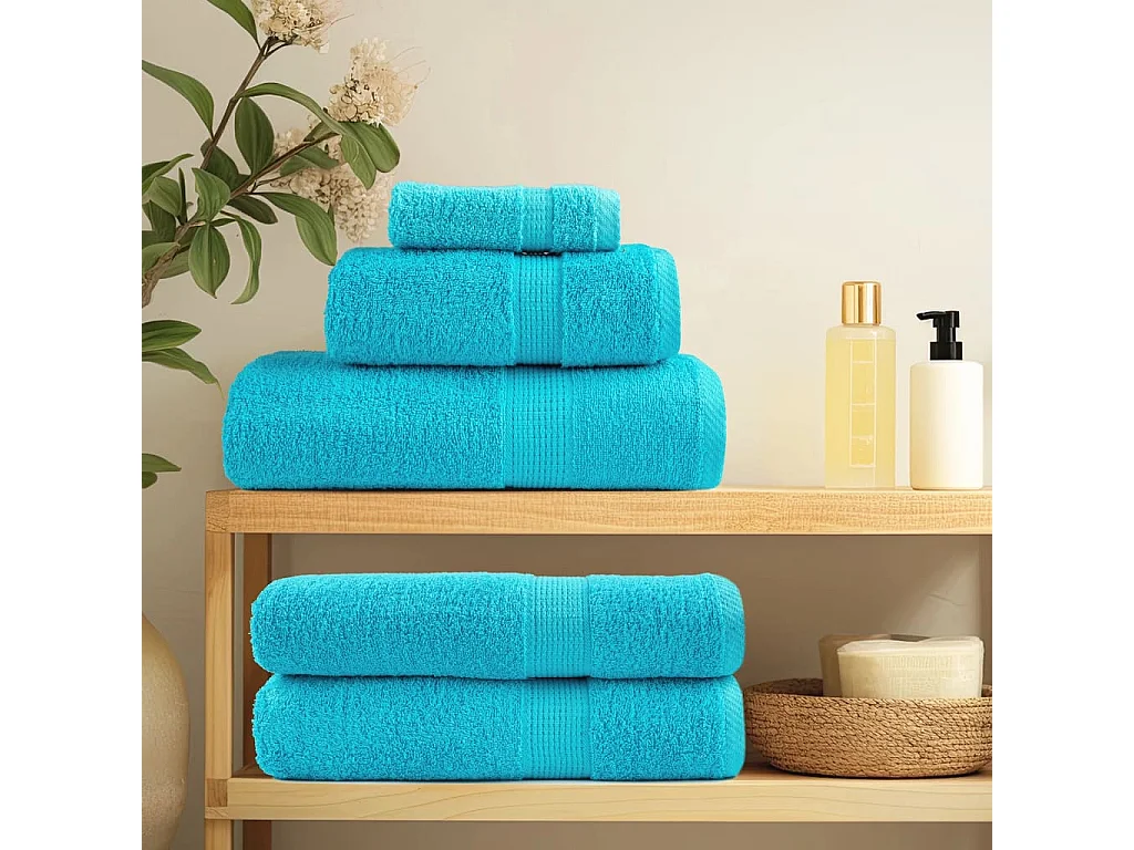 Serviettes de bain de qualité supérieure 10 pcs 100% coton FR667821