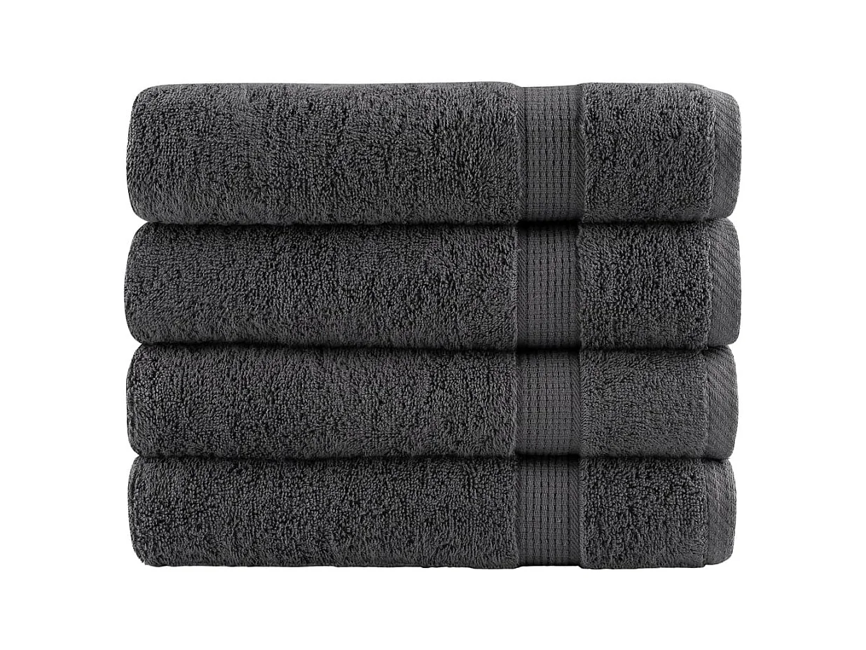 Serviettes de bain de qualité supérieure 4 pcs 100% coton FR283246