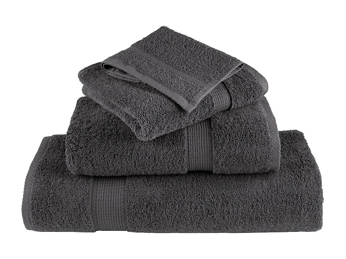 Serviettes de bain de qualité supérieure 4 pcs 100% coton FR283246