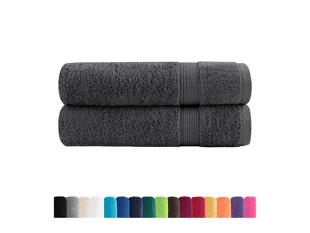 Serviettes de bain de qualité supérieure 2 pcs 100% coton FR385042