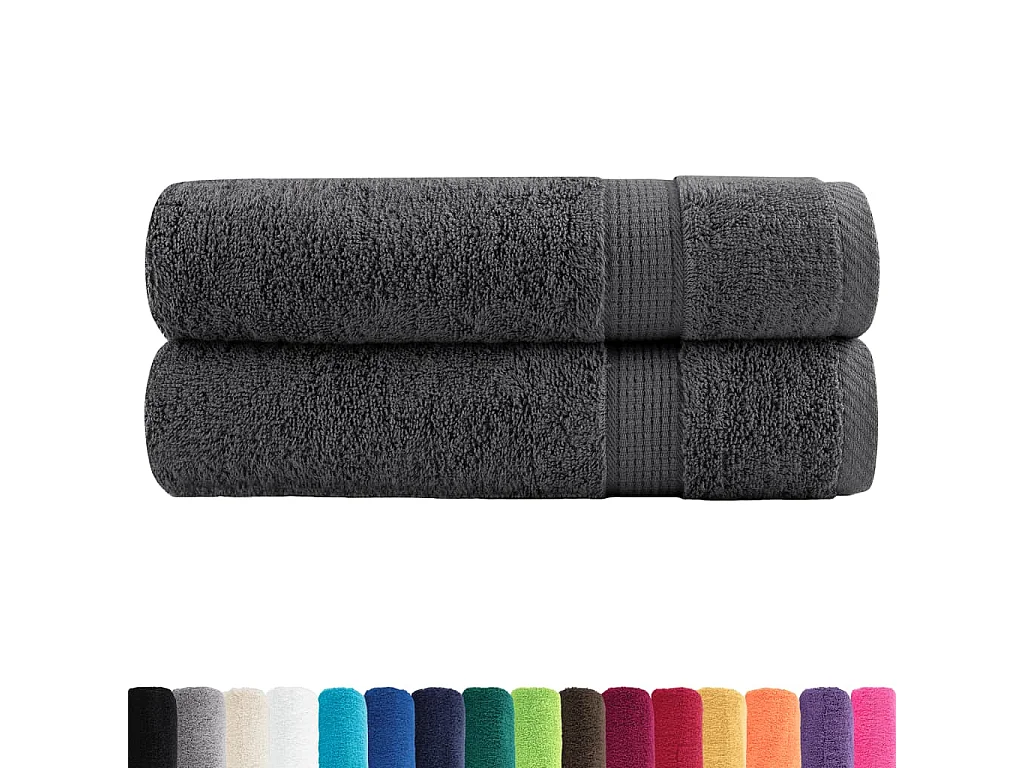 Serviettes de bain de qualité supérieure 2 pcs 100% coton FR385042