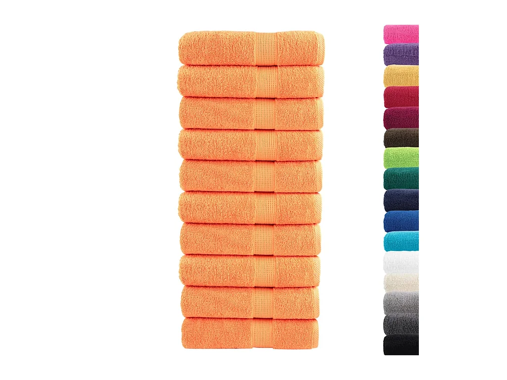 Serviettes de bain de qualité supérieure 10 pcs 100% coton FR815193