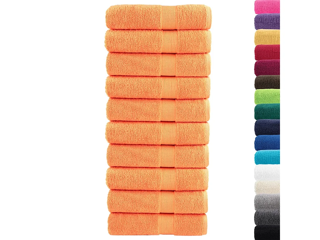 Serviettes de bain de qualité supérieure 10 pcs 100% coton FR815193
