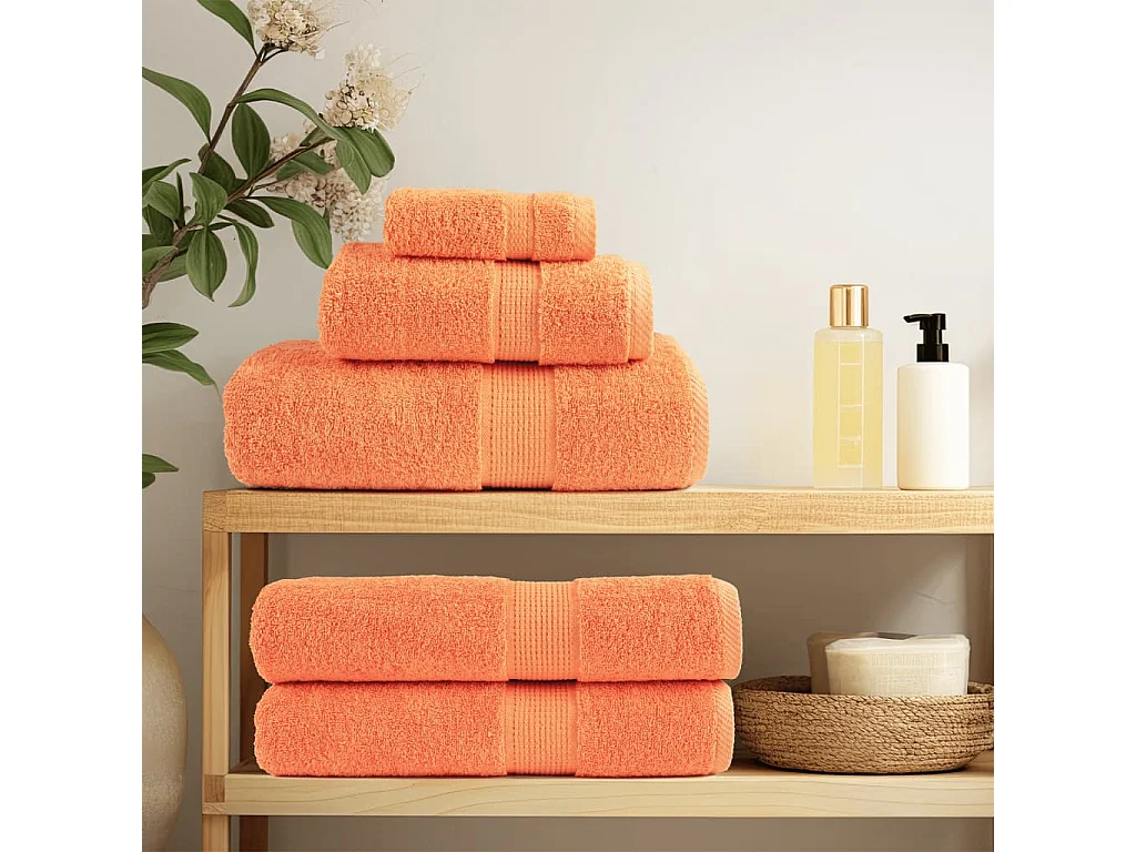 Serviettes de bain de qualité supérieure 10 pcs 100% coton FR815193