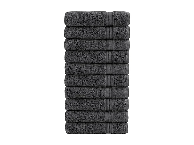 Toalhas banho premium SOLUND 10pcs 100x150cm 600gsm antracite PT229661