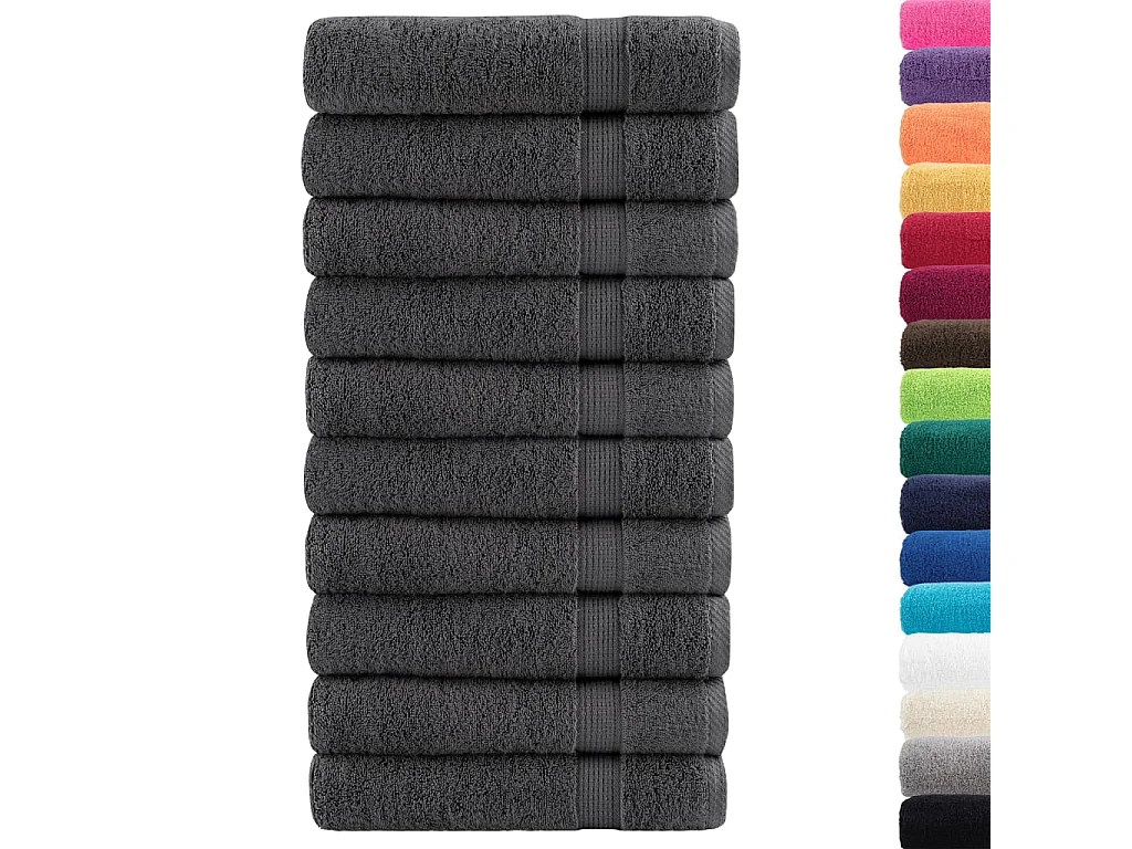 Serviettes de bain de qualité supérieure 10pcs 100% coton FR788279