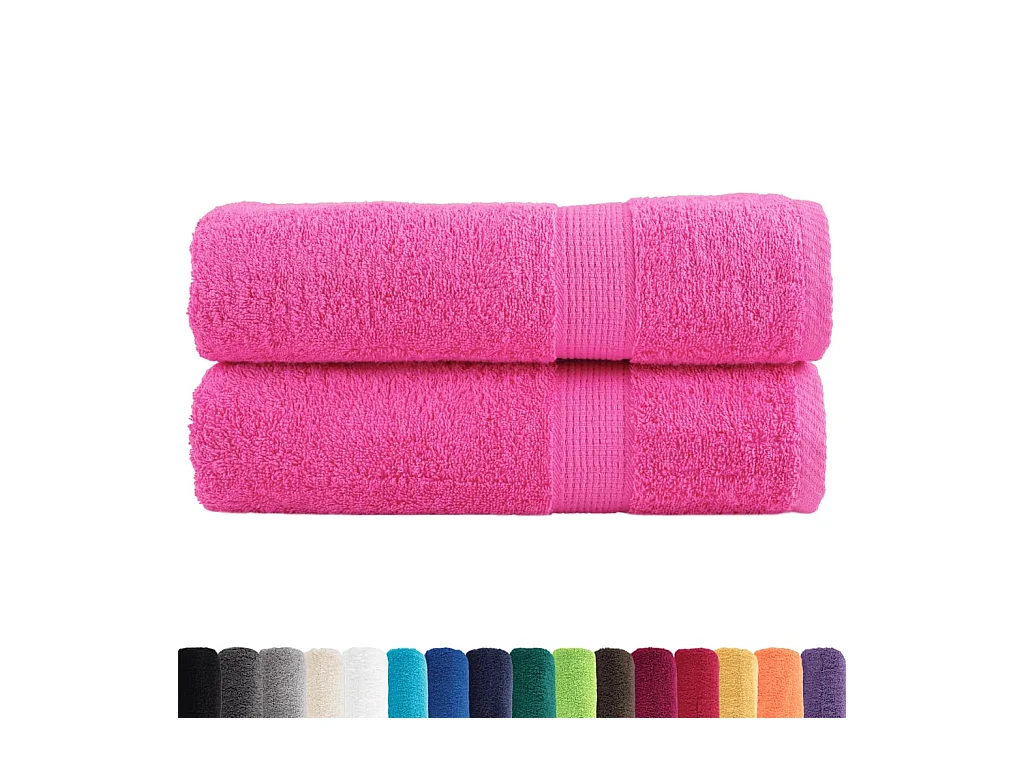 Serviettes de bain de qualité supérieure 2 pcs 100% coton FR400865