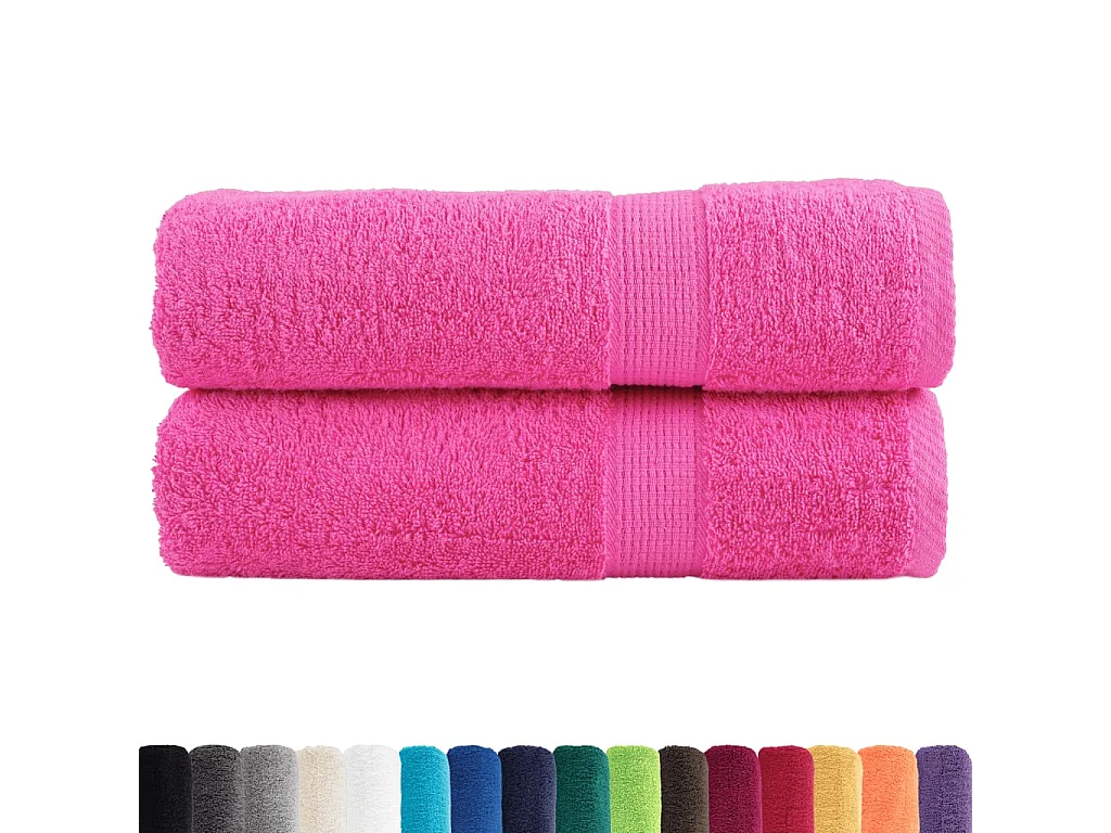 Serviettes de bain de qualité supérieure 2 pcs 100% coton FR400865