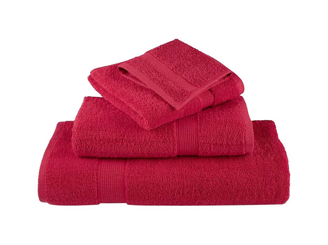 Serviettes de bain de qualité supérieure 10 pcs 100% coton FR725005