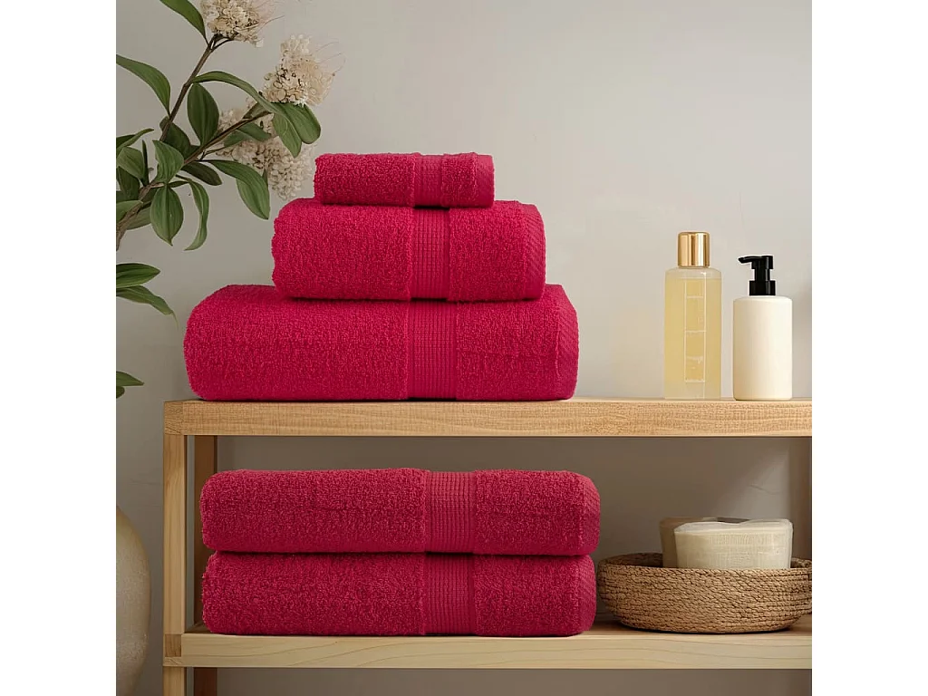 Serviettes de bain de qualité supérieure 10 pcs 100% coton FR725005