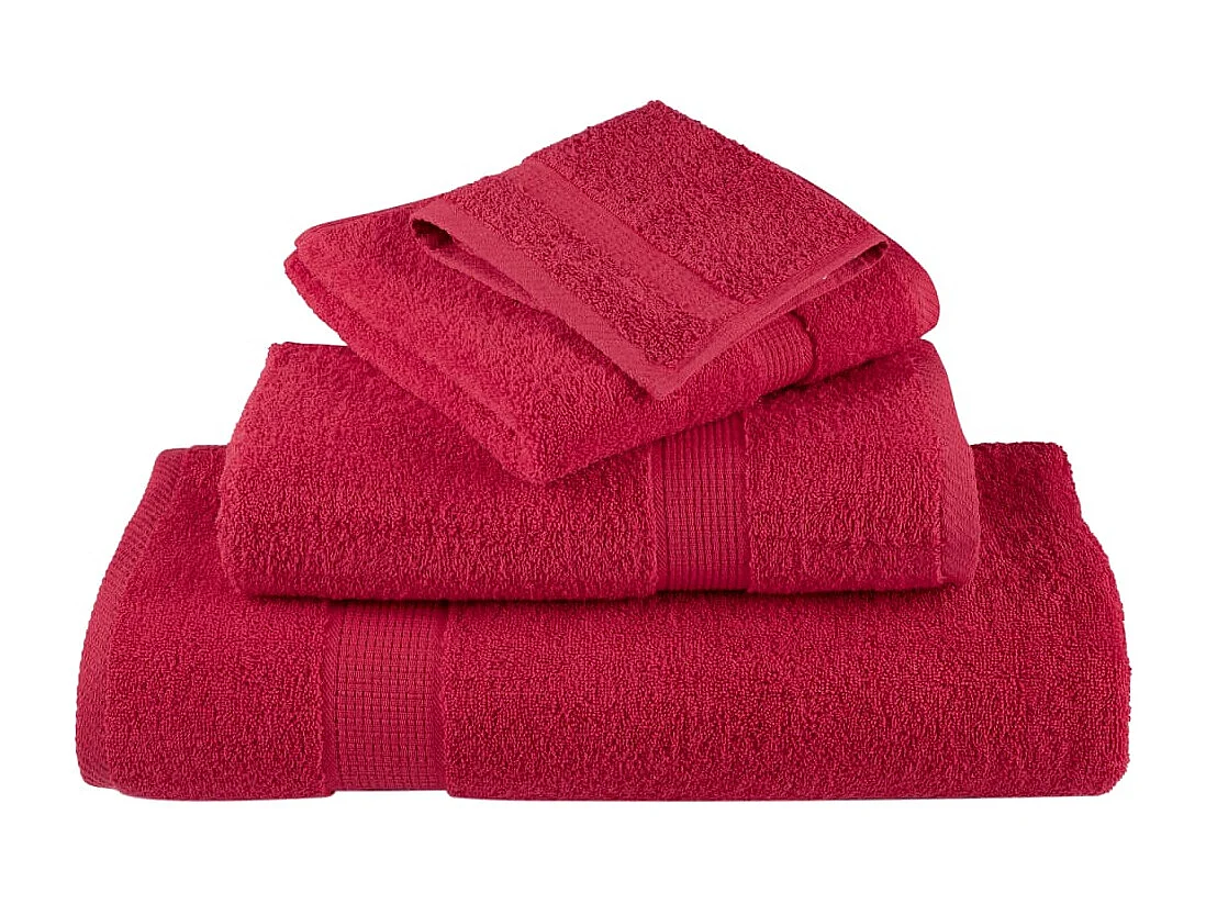 Serviettes de bain de qualité supérieure 10 pcs 100% coton FR725005