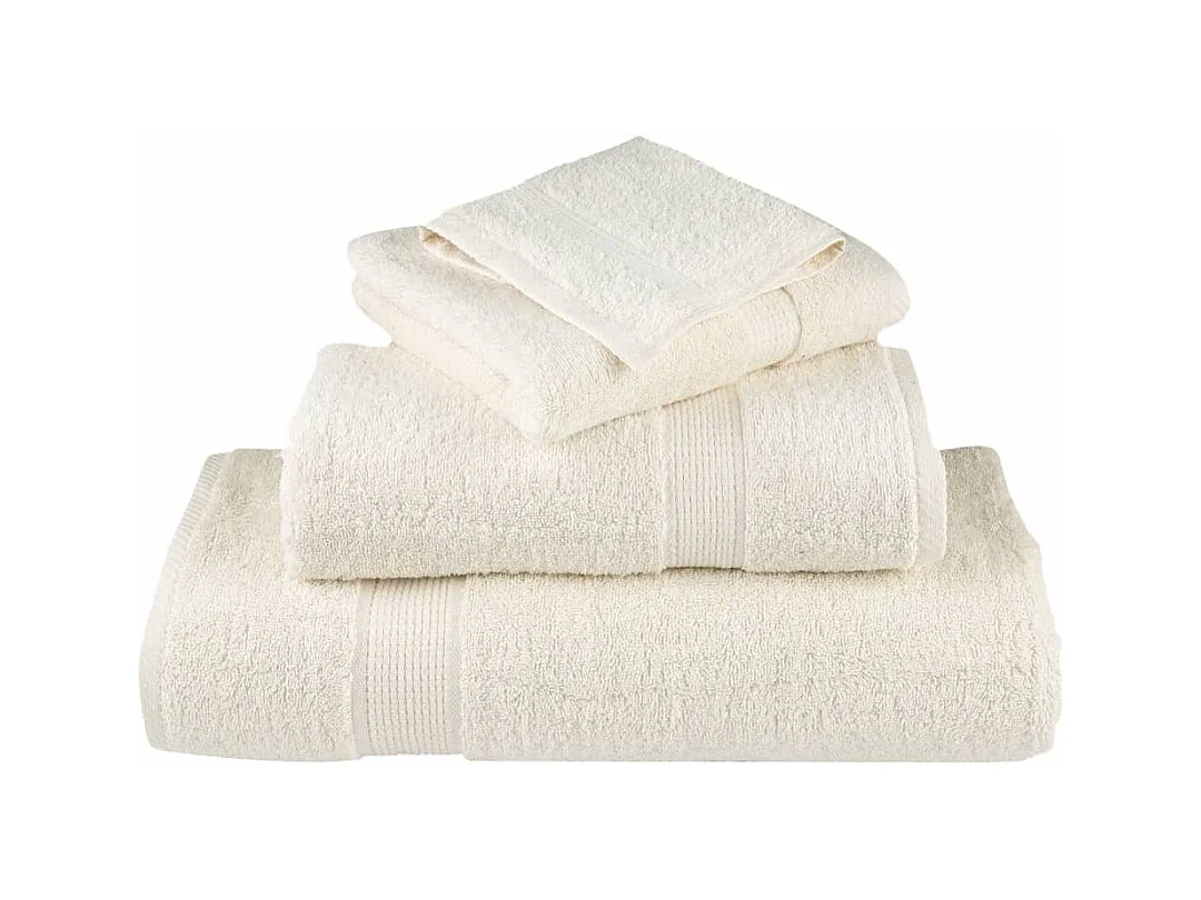 Serviettes de bain de qualité supérieure 10 pcs 100% coton FR905020