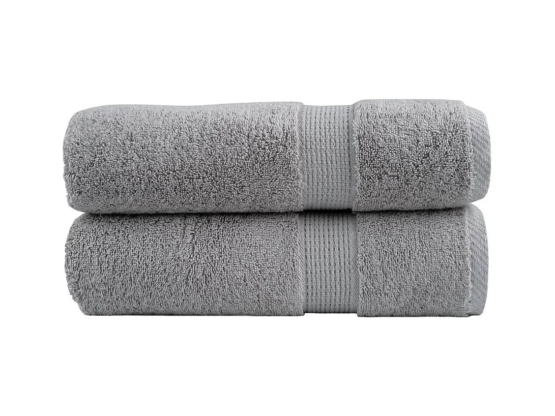 Toalhas de banho premium SOLUND 2pcs 100x150cm 600gsm cinzento PT426445