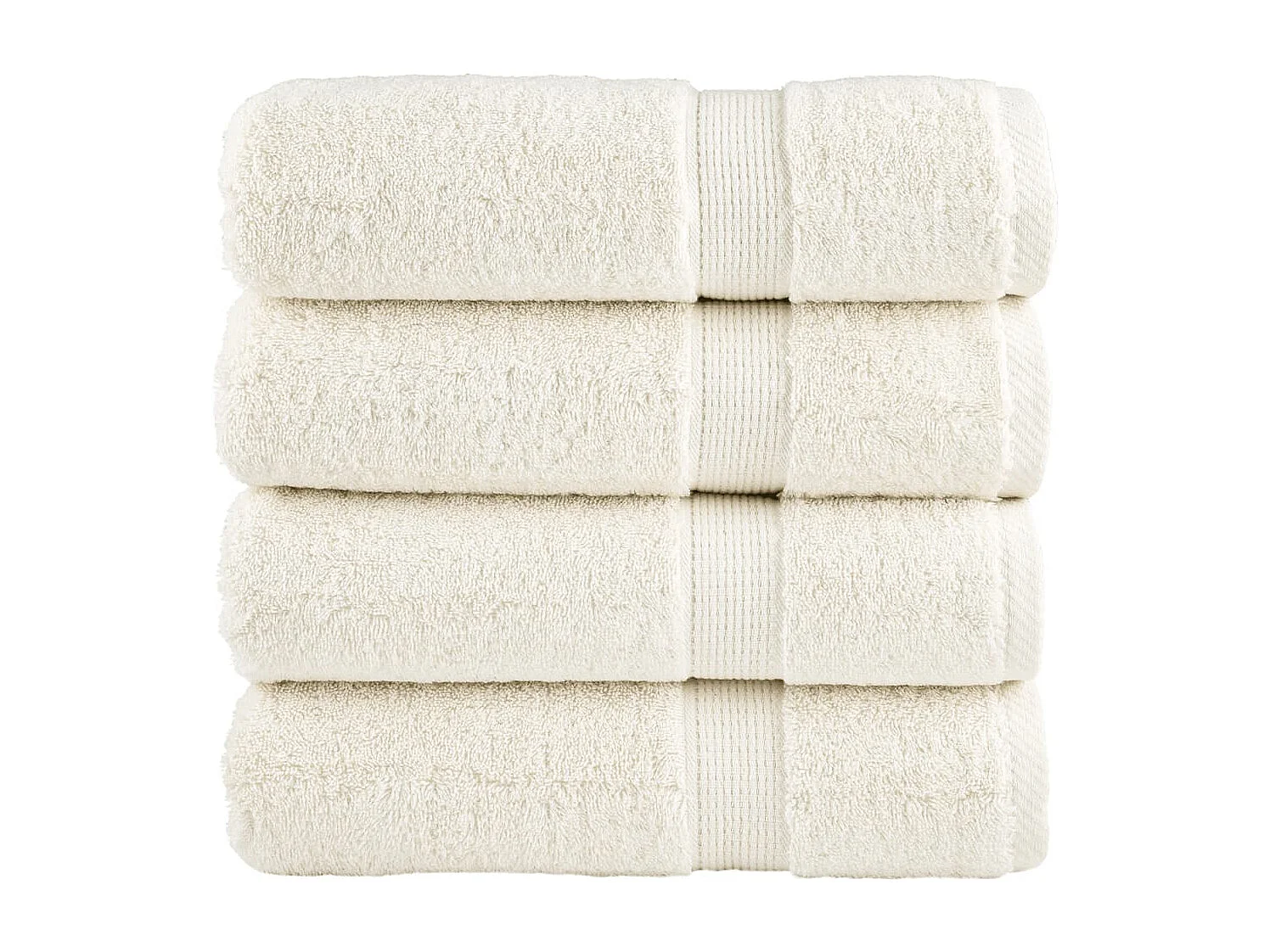 Serviettes de bain de qualité supérieure 4 pcs 100% coton FR643872
