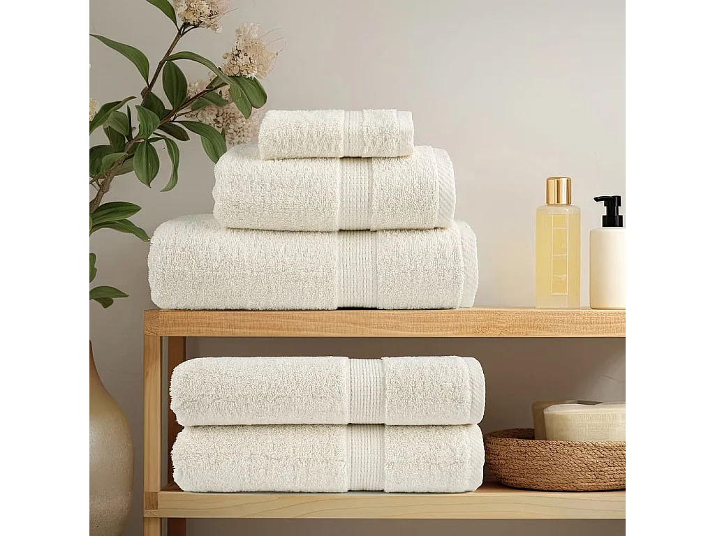 Serviettes de bain de qualité supérieure 4 pcs 100% coton FR643872