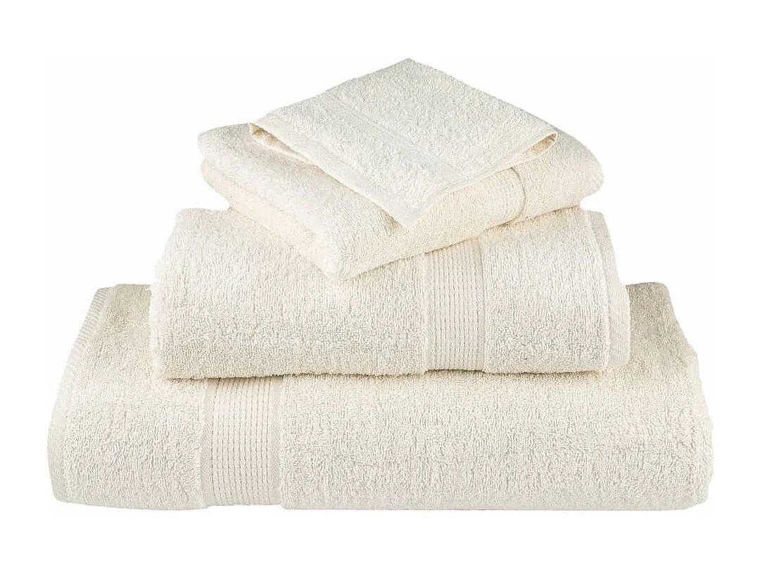 Serviettes de bain de qualité supérieure 4 pcs 100% coton FR643872
