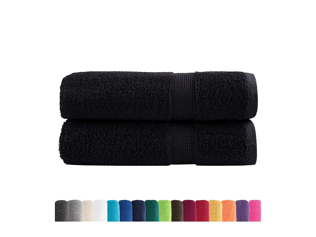 Serviettes de bain de qualité supérieure 2 pcs 100% coton FR519727