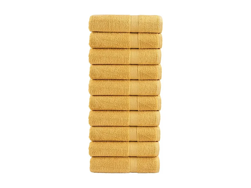 Toalhas de banho premium SOLUND 10pcs 100x150cm 600gsm dourado PT713315