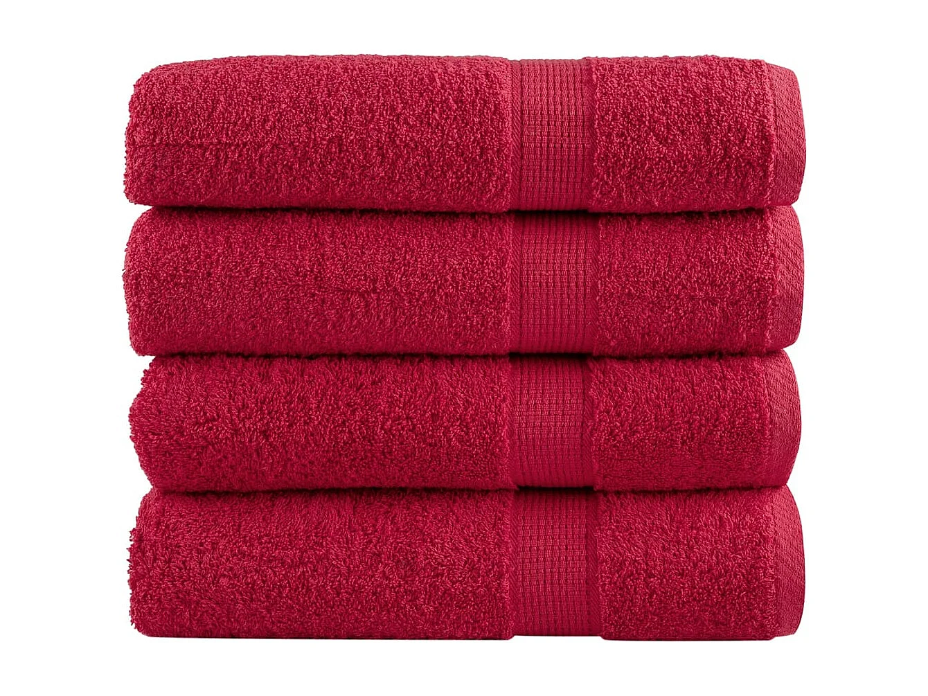 Serviettes de bain de qualité supérieure 4 pcs 100% coton FR528698