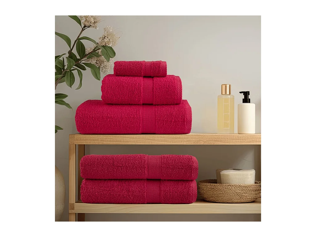 Serviettes de bain de qualité supérieure 4 pcs 100% coton FR528698