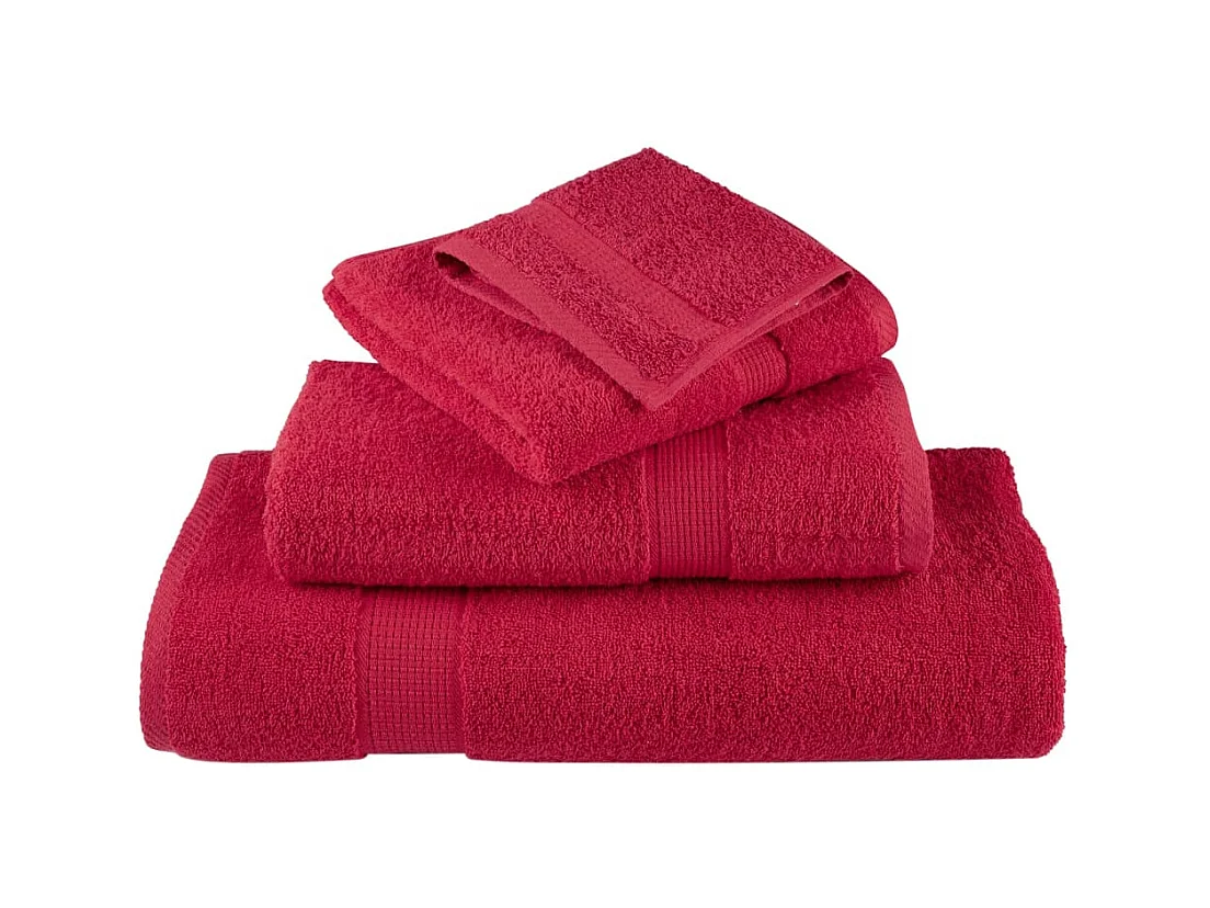 Serviettes de bain de qualité supérieure 4 pcs 100% coton FR528698
