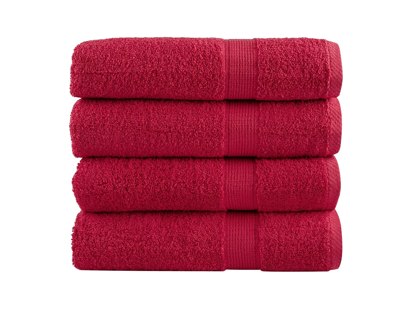 Toalhas de banho premium SOLUND 4 pcs 100x150 cm 600 gsm verde PT934862