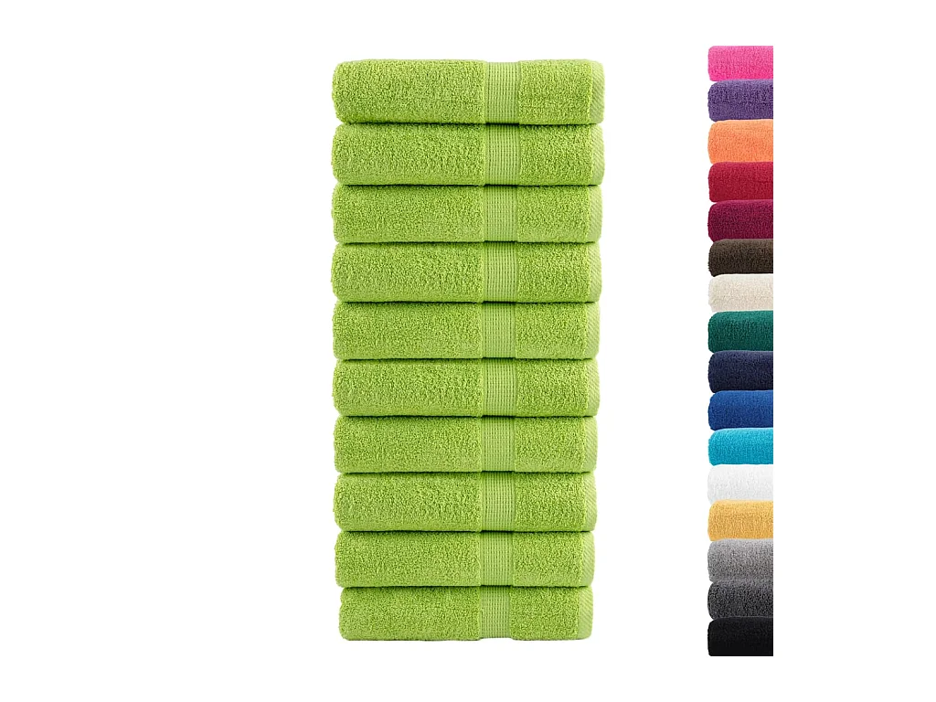 Serviettes de bain de qualité supérieure 10 pcs 100% coton FR708656