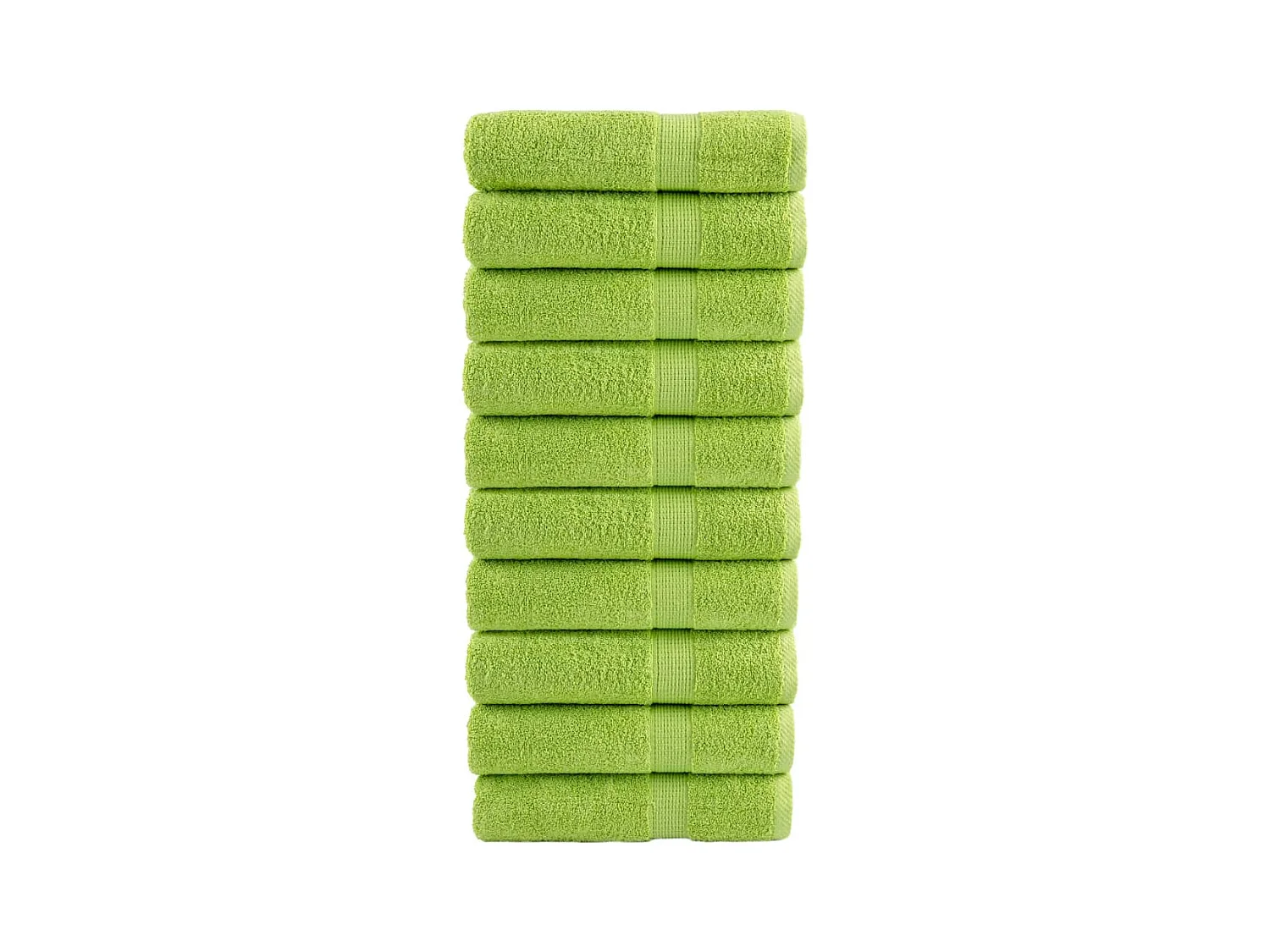 Toalhas de banho premium SOLUND 10pcs 100x150 cm 600 gsm verde PT686077
