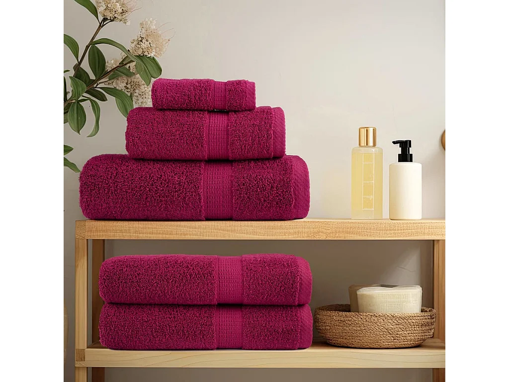 Serviettes de bain de qualité supérieure 4 pcs 100% coton FR974524