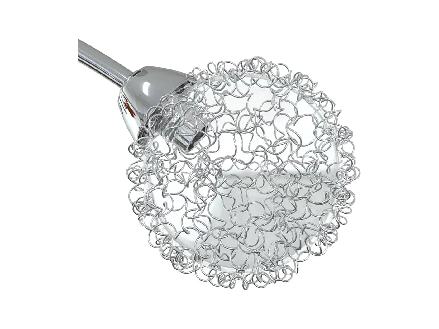 Plafonnier avec abat-jour en maille métallique pour 4 LED G9 FR885306