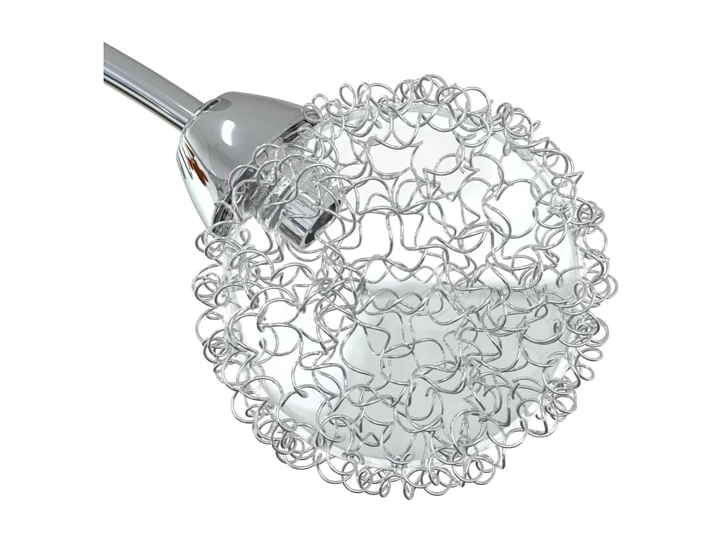 Plafonnier avec abat-jour en maille métallique pour 4 LED G9 FR885306