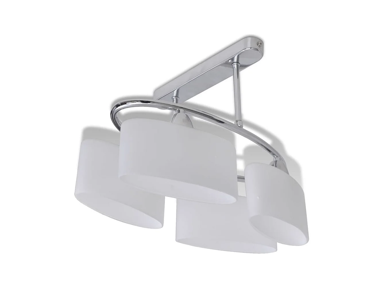 Plafonnier avec abat-jour en verre pour 4 ampoules E14 FR281050