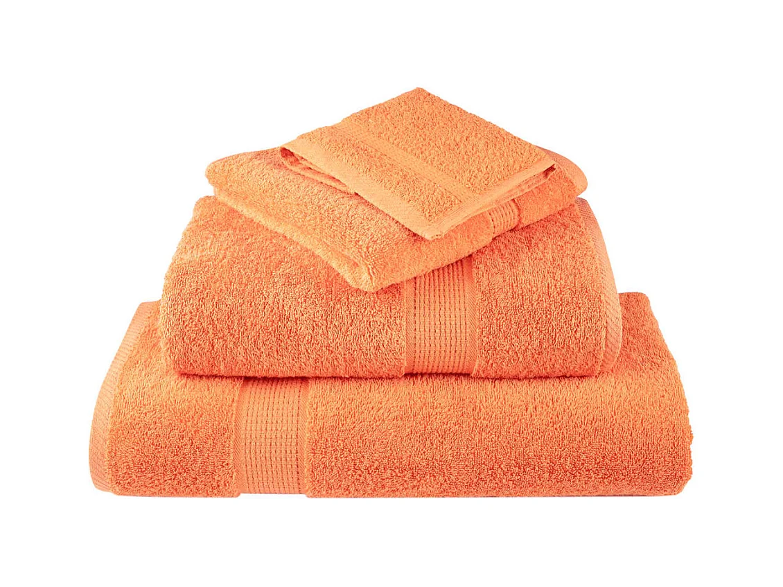 Serviettes de bain de qualité supérieure 4 pcs 100% coton FR684523