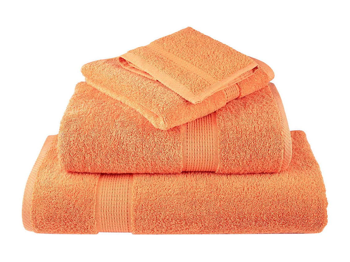 Serviettes de bain de qualité supérieure 4 pcs 100% coton FR684523