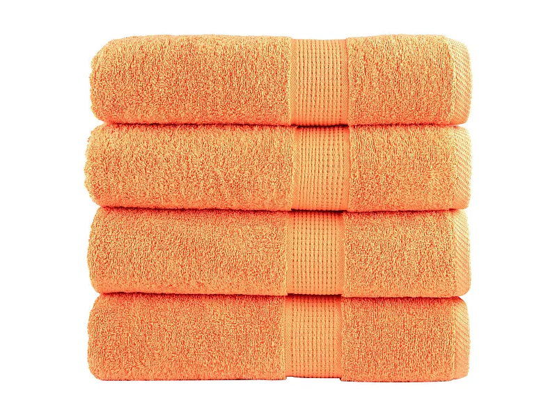 Serviettes de bain de qualité supérieure 4 pcs 100% coton FR684523