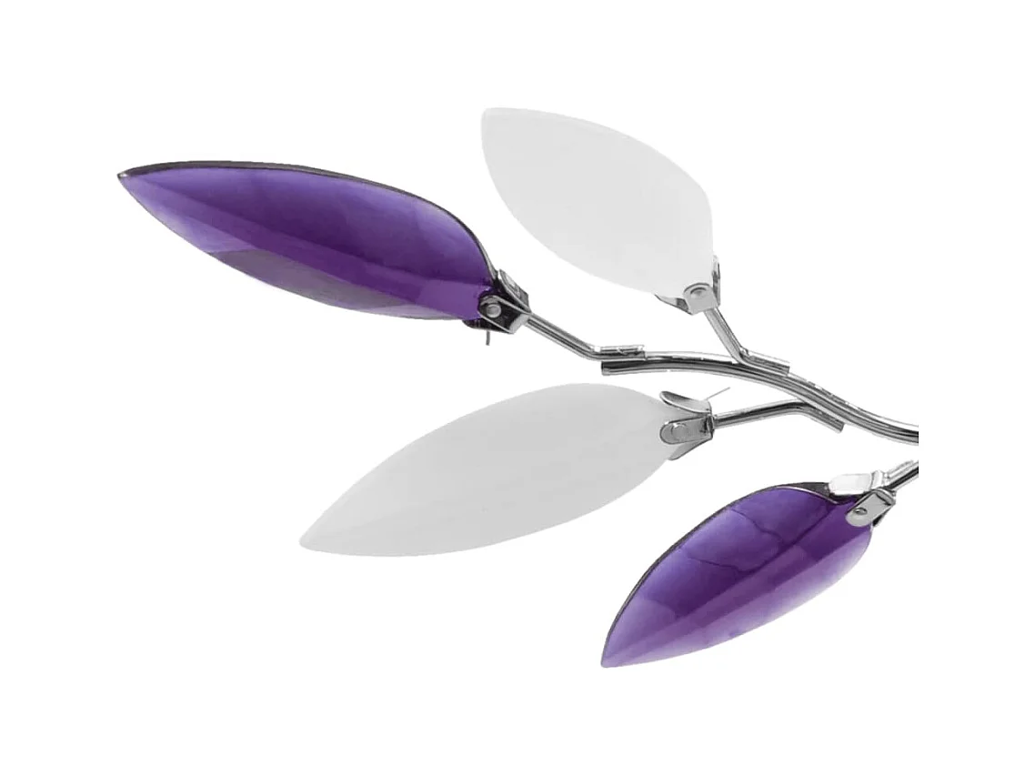 Plafonnier et bras en forme de feuille Acrylique 3 ampoules E14 FR872958