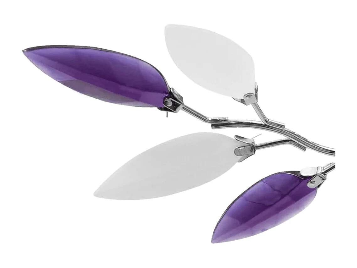 Plafonnier et bras en forme de feuille Acrylique 3 ampoules E14 FR872958