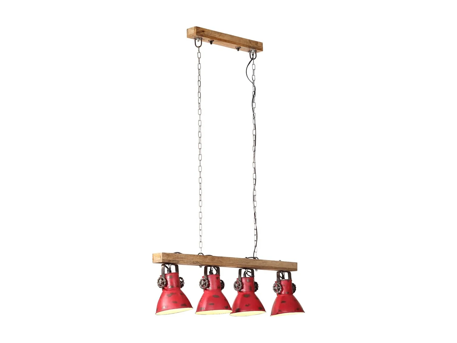 Plafonnier 25 W rouge délavé 90x24x111 cm E27 FR608964