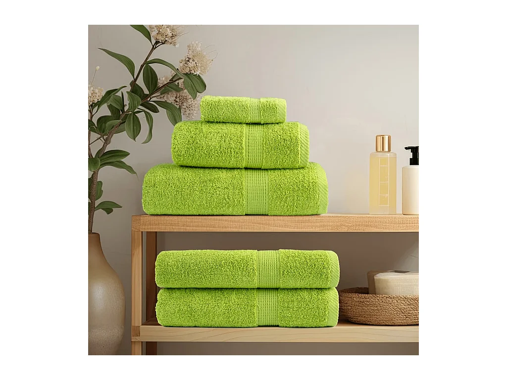 Serviettes de bain de qualité supérieure 4 pcs 100% coton FR816228