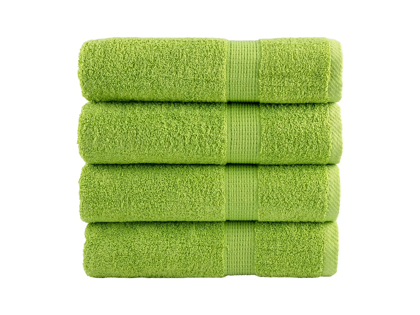 Toalhas de banho premium SOLUND 4 pcs 100x150 cm 600 gsm verde PT541448