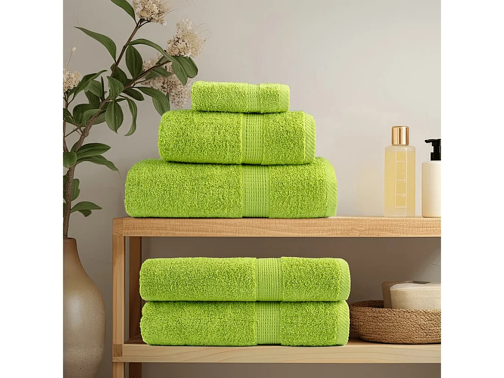 Serviettes de bain de qualité supérieure 4 pcs 100% coton FR816228