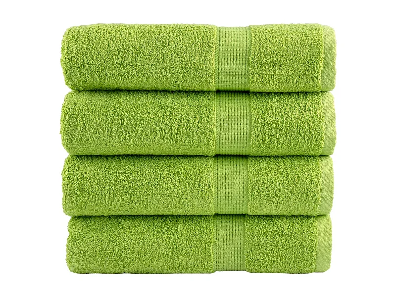 Serviettes de bain de qualité supérieure 4 pcs 100% coton FR816228