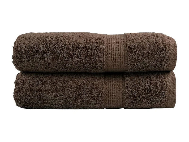 Toalhas de banho premium SOLUND 2pcs 100x150cm 600gsm castanho PT345242