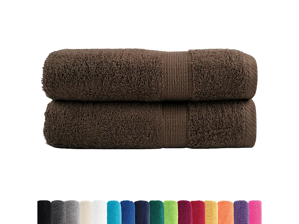 Serviettes de bain de qualité supérieure 2 pcs 100% coton FR886286