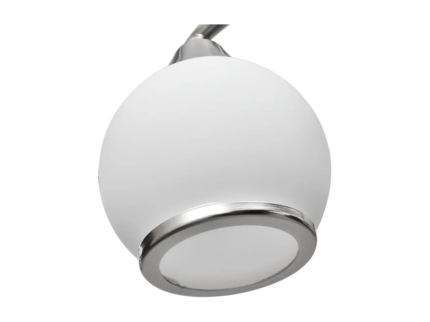 Plafonnier avec abat-jour en verre sur rail ondulé FR249009