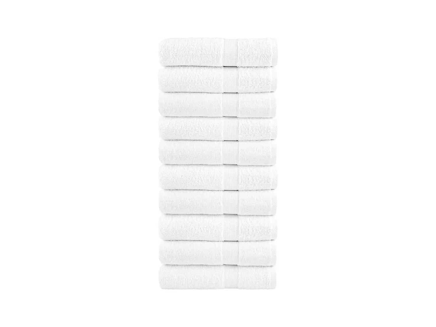 Toalhas de banho premium SOLUND 10pcs 100x150cm 600 gsm branco PT715612